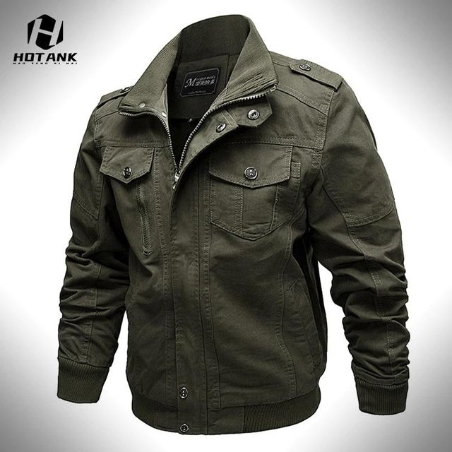 [해외] 군사 재킷 남자 2022 봄 가을 야외 육군 파일럿 재킷