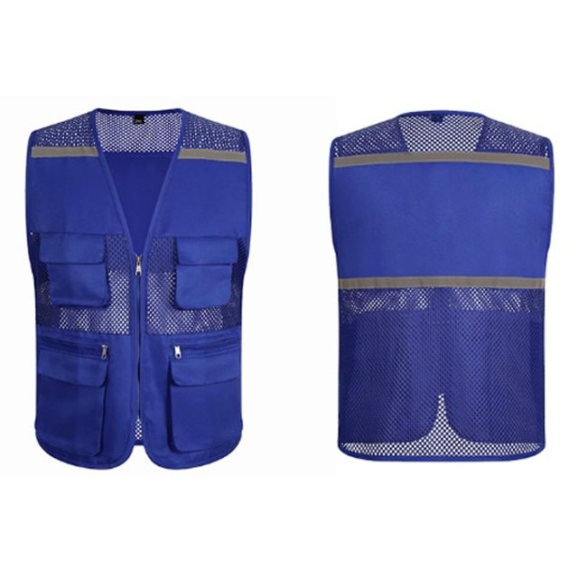 남성공용 매쉬 포켓 반사조끼 레저 작업 안전 조끼