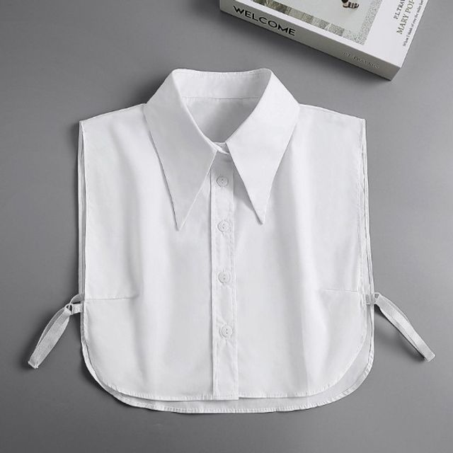 코튼 스탠다드 레이어드 뾰족 카라 OSM-1006534