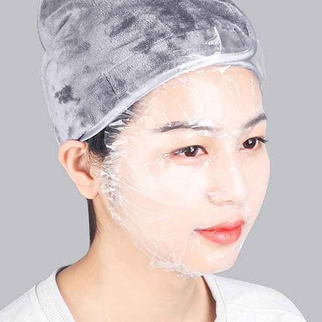 얼굴 비닐팩 수분 보호 비닐 마스크팩 시트 100매