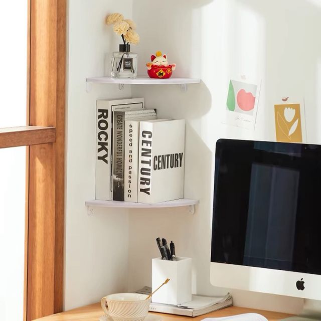 코너 수납 선반 모서리 걸이 공간활용 다용도 40cm