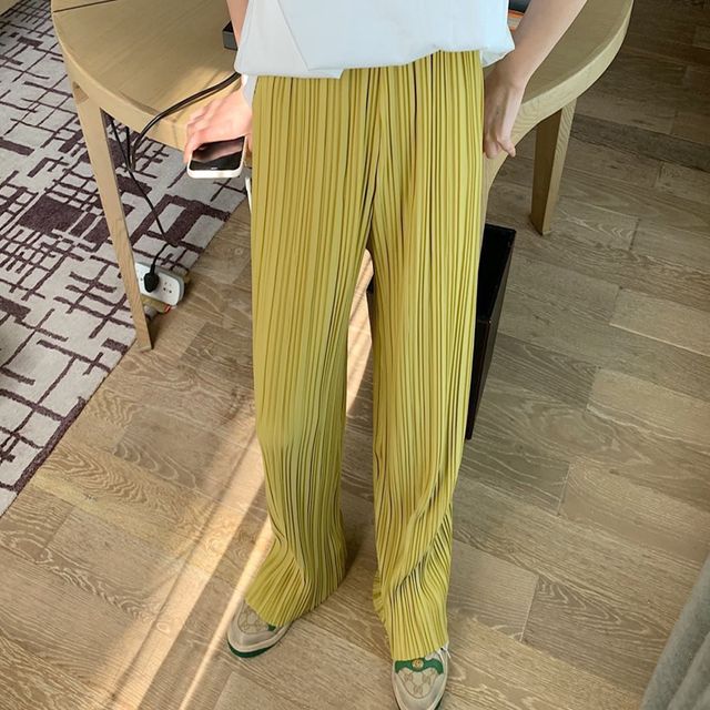 (1+1) 플리츠 밴딩바지 편한바지 홈웨어 이지웨어