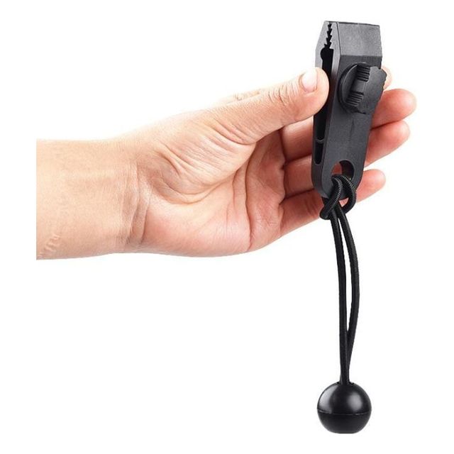 캠핑 타프 고정 클립 세트 탄력줄 집게