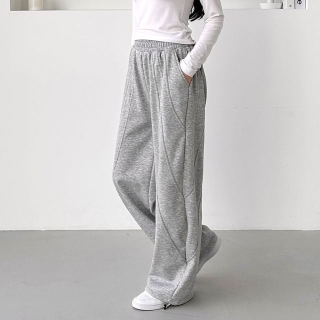 본도프 심라인 커브드 스트링 와이드바지 SD-1004786