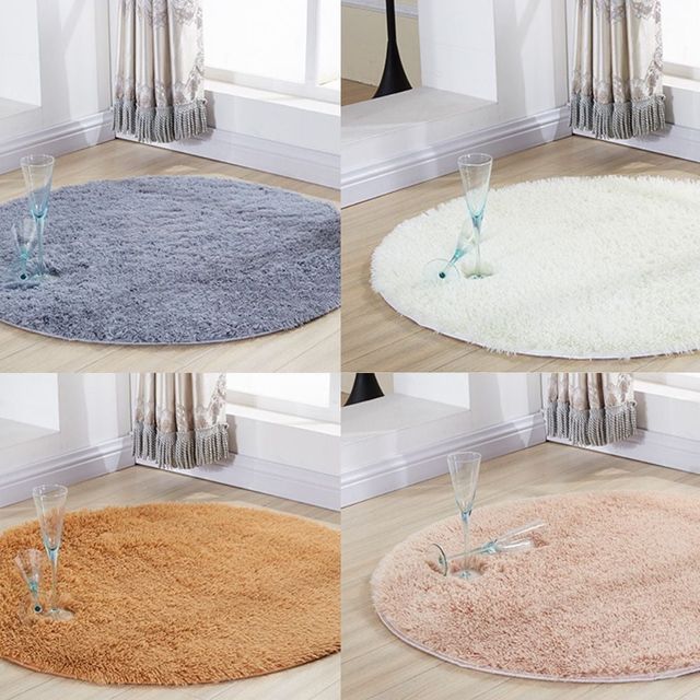 북유럽 스타일 원형 카페트 100cm 120cm 160cm 실내 인테리어 매트