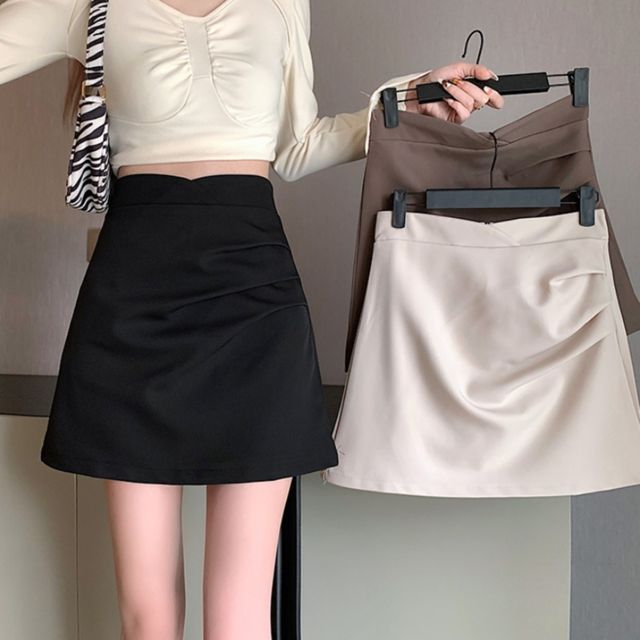 여리라인 셔링 하이웨스트 스커트 JSC-d0087