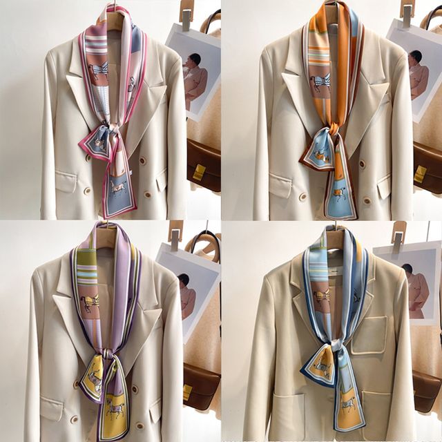 고급스러운 패턴 간절기 직사각 스카프 URD-481