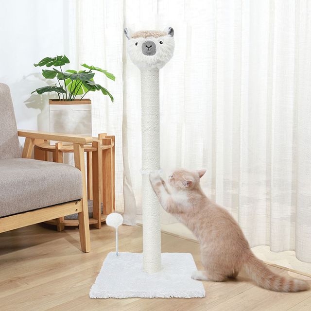멍냥이랑 알파카 고양이 수직 스크래쳐