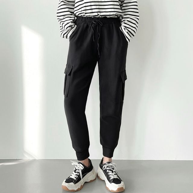 여성 리첼 융털기모 카고 조거팬츠 JB-1007241