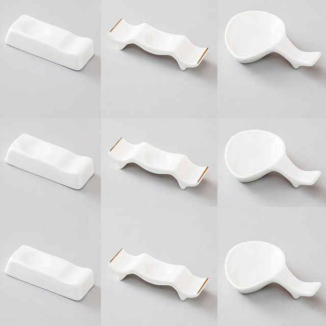 도자기 수저받침 3p 식기 가정 식당 저가락 숟가락