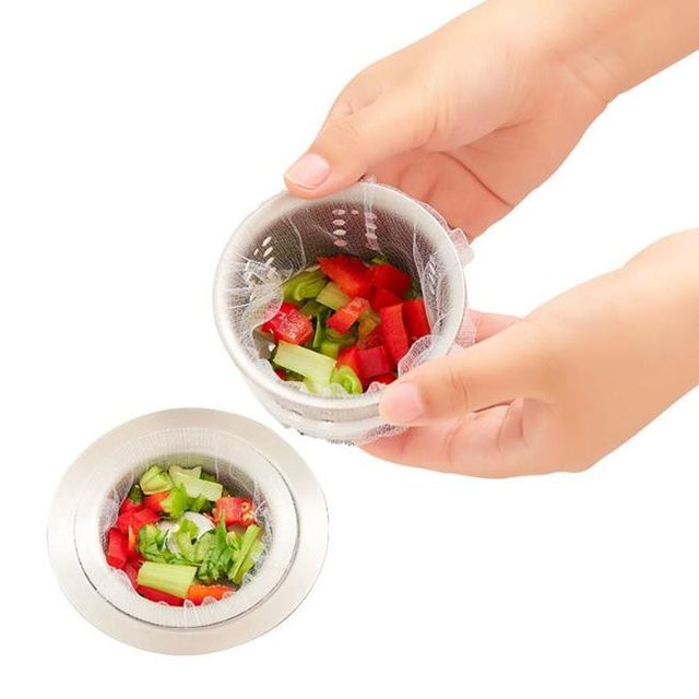 주방 싱크대 일회용 거름망 100매 배수구망 청소용품