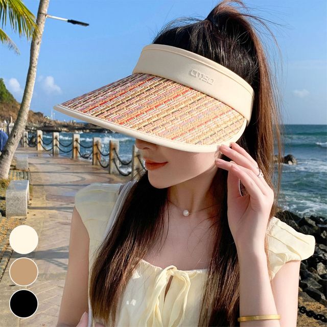 컬러밀짚 햇빛차단 썬캡 ELM-203