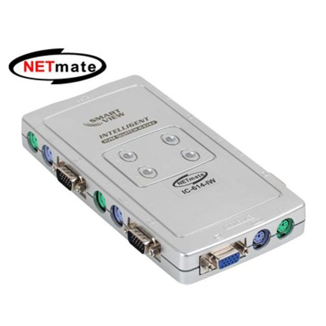 4대 1 KVM PS2 공유기 분배기 선택기 스위치C