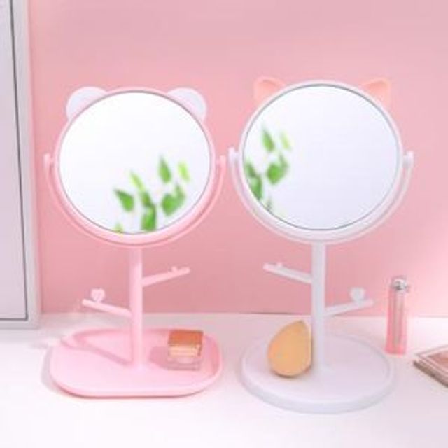 키밍 귀여운 탁상 메이크업 거울 데스크 스탠드 거울