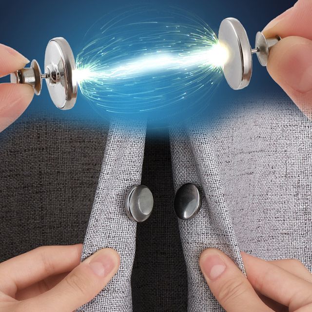 장만A758 커텐 고정용 자석홀더 버튼 2쌍 모기장 방충만 청바지 의류 단추