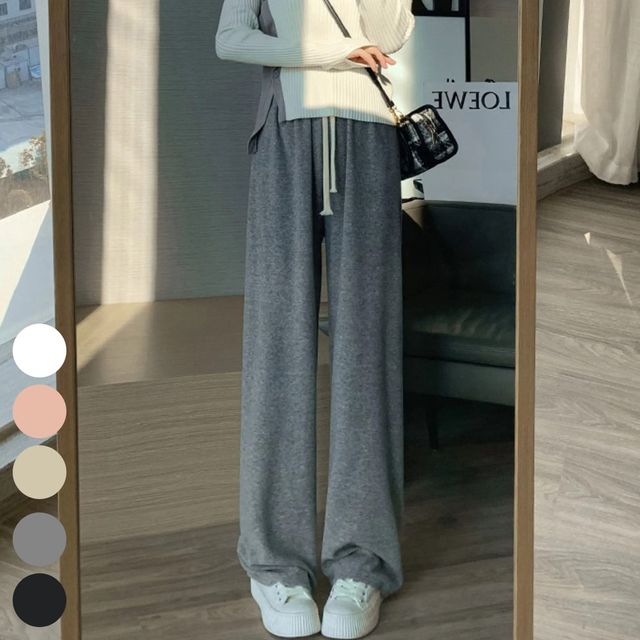 부드럽고 신축성 좋은 일자핏 밴딩 바지 URD-238