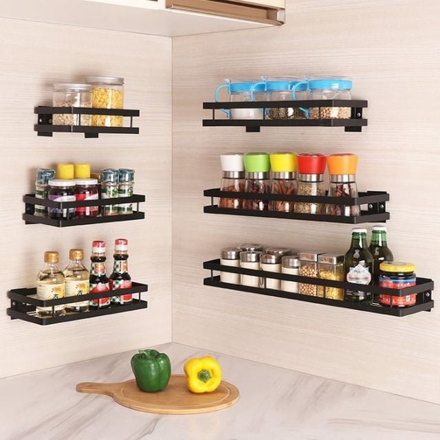 키밍 주방 양념통 선반 정리 벽걸이 거치대 50cm
