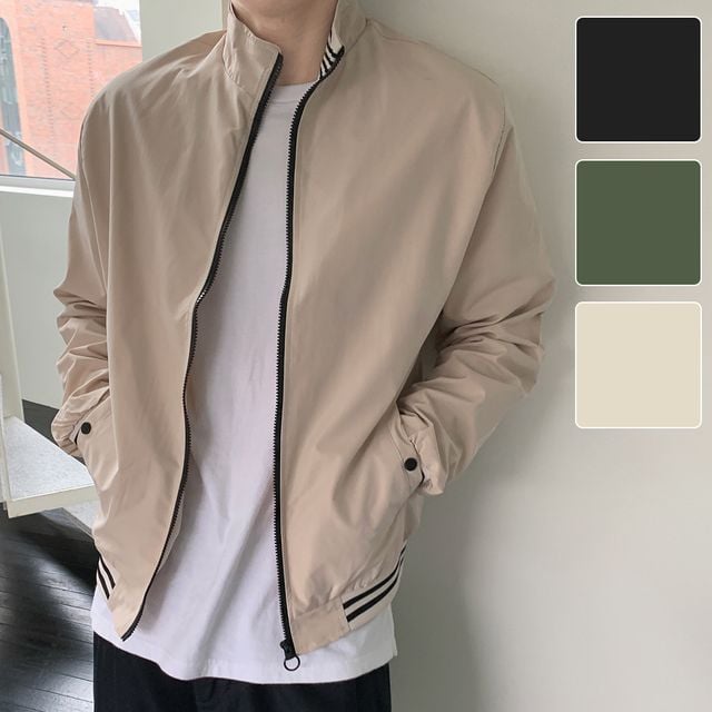 남자 봄버자켓 집업 블루종 봄 간절기 바람막이 3컬러