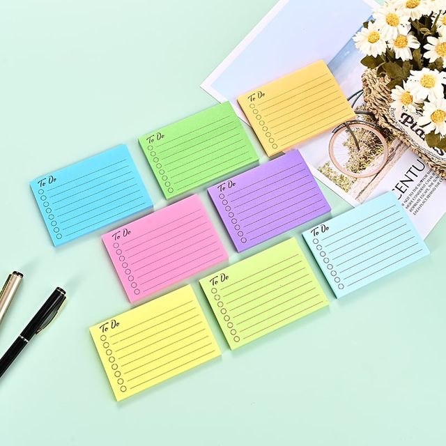 유선 점착메모지 세트 10x7cm 사무용품 미니수첩