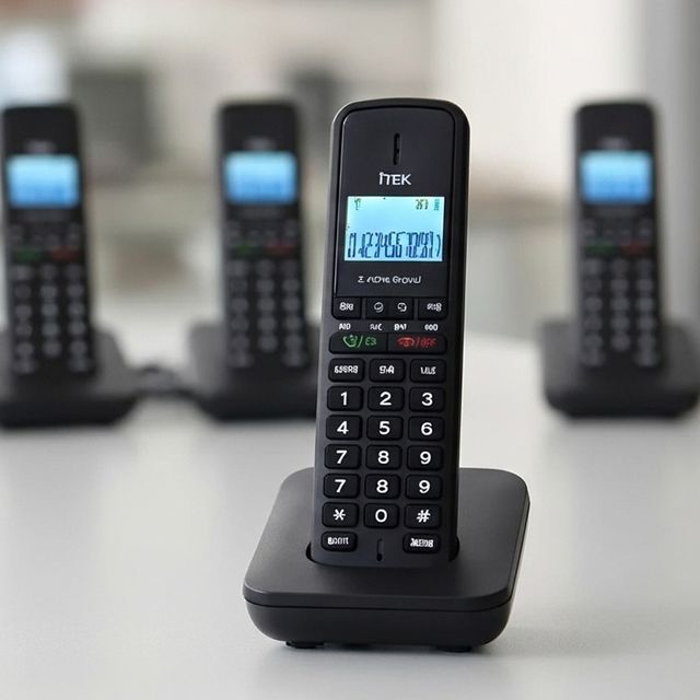 아이텍1050 블랙 무선전화기 CID 발신자표시 증설가능