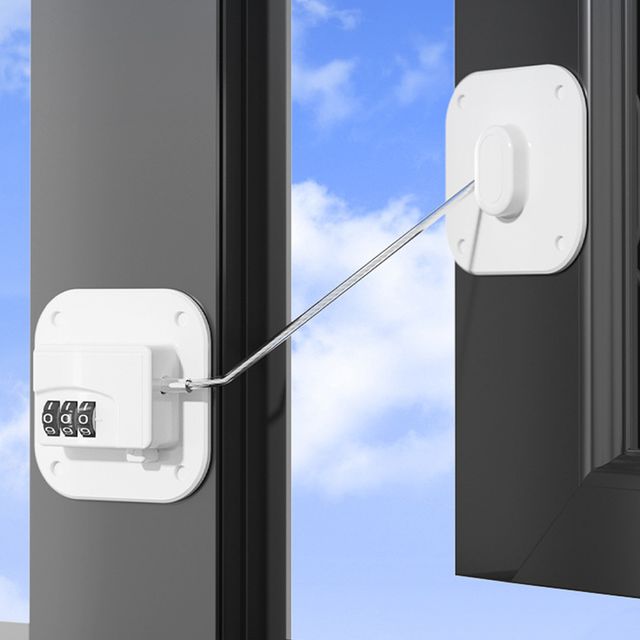 장만A608 와이어 도어락 비밀번호식 안전락 보안 창문 문열림방지 가구문 열림 방지