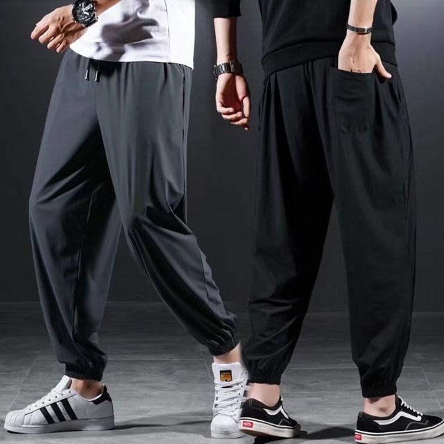 카던 허리밴딩 얇은 스판 조거 팬츠 SD-250204