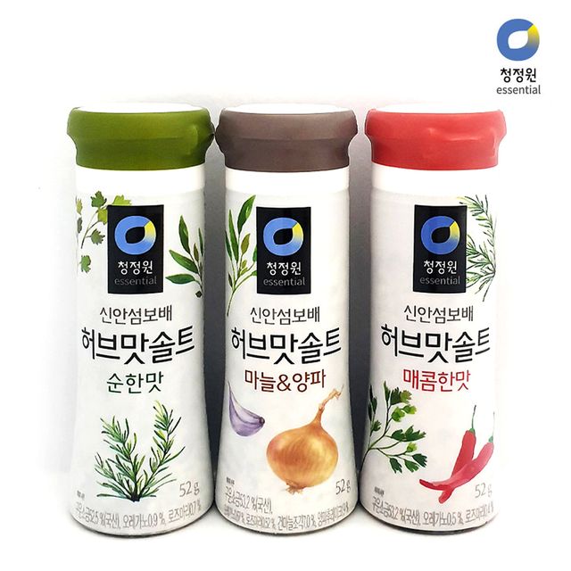 청정원 허브맛솔트 3가지맛 옵션 택1/천일염/캠핑소금