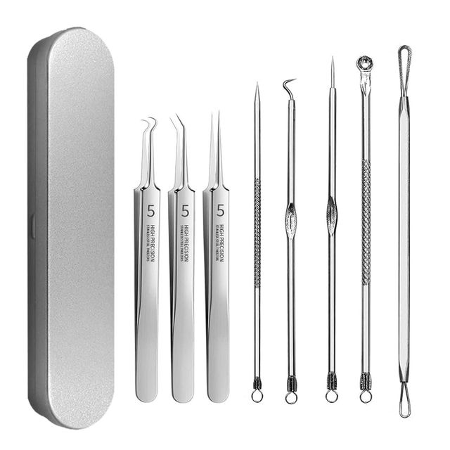 블랙헤드 피지제거기 8P 여드름 압출기 모공청소기