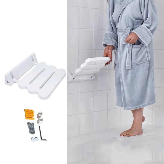 키밍 접이식 샤워용 보조의자 벽면 노인 욕실 요양원