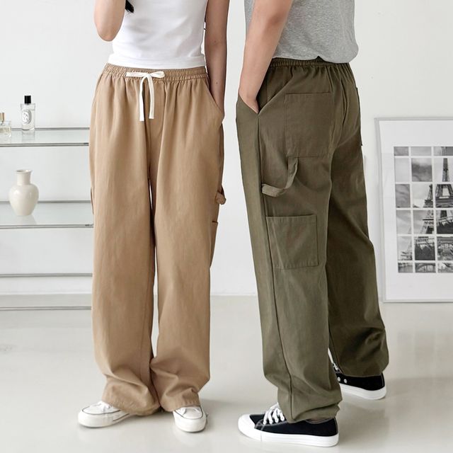 남녀 워시트윌 스트링 카펜더 와이드바지 SD-1003635