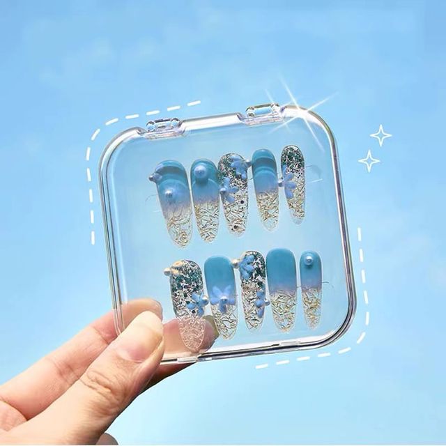 쥬얼리 보관함 네일팁 수납 케이스 4색상 한세트