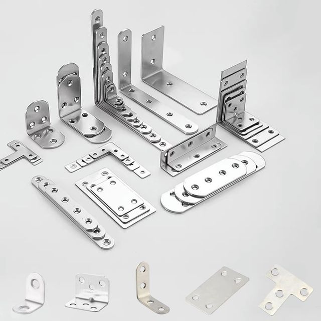 스텐 보강 코너철 평철 모음 연결 고정 스텐꺽쇠 01