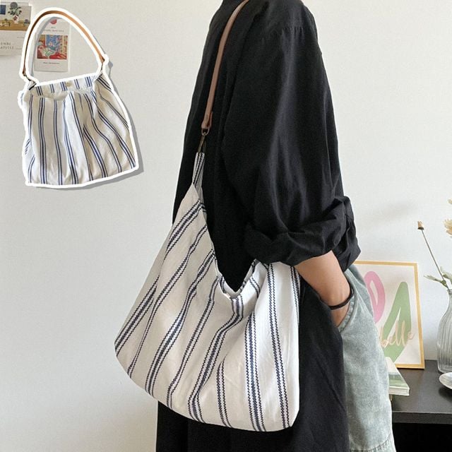 블루 스트라이프 숄더백 EL-1007439