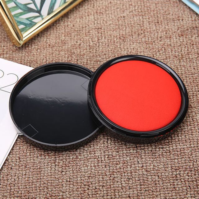 휴대용 만년 도장 잉크 스탬프형 스탬프 패드 인주