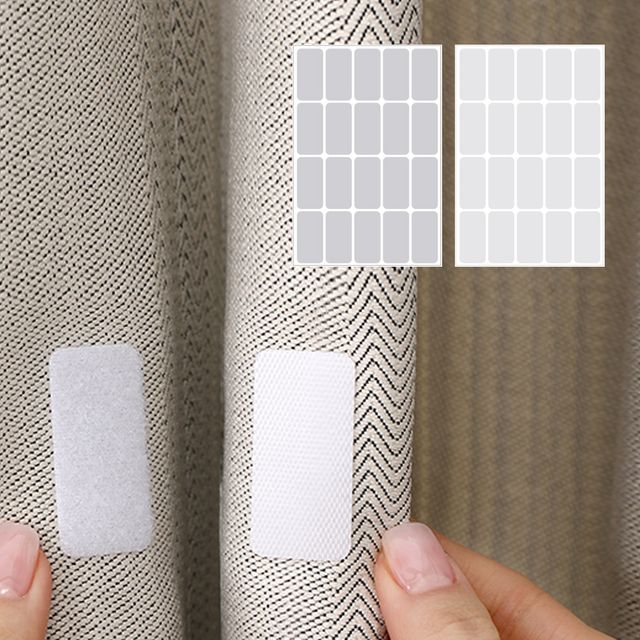 장만A766 흰색 사각재단 찍찍이테이프 20쌍 2x4cm 찍직이 다용도 DIY