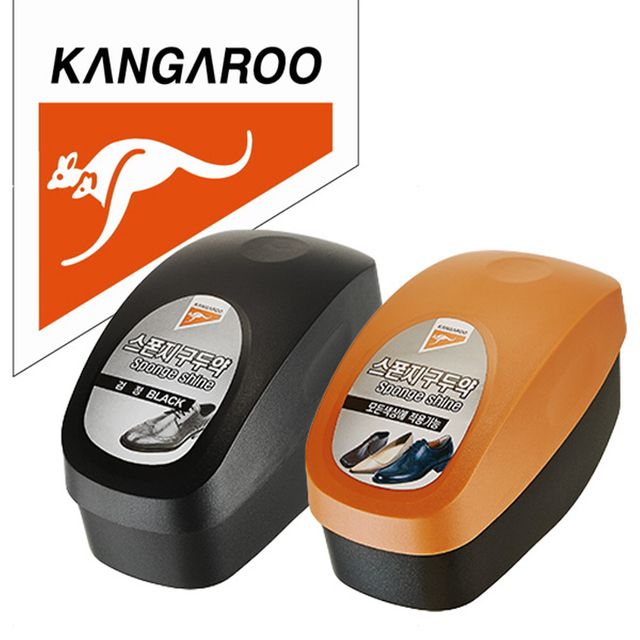 캉가루 특수왁스 광택제 모든칼라 스폰지 구두약
