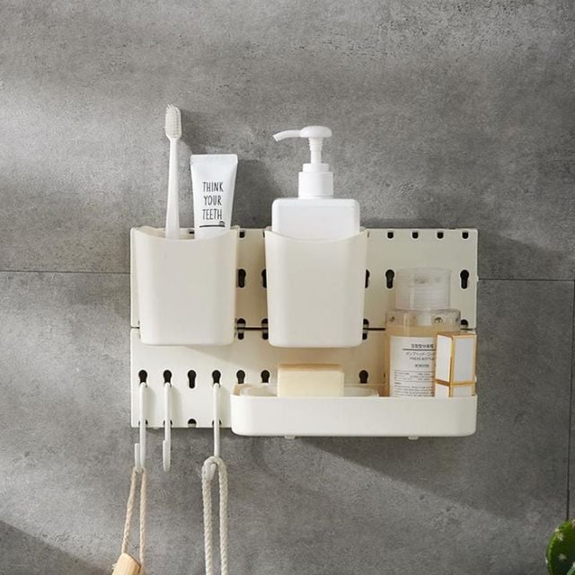 다용도 타공판 수납 선반 인테리어 소품 정리함