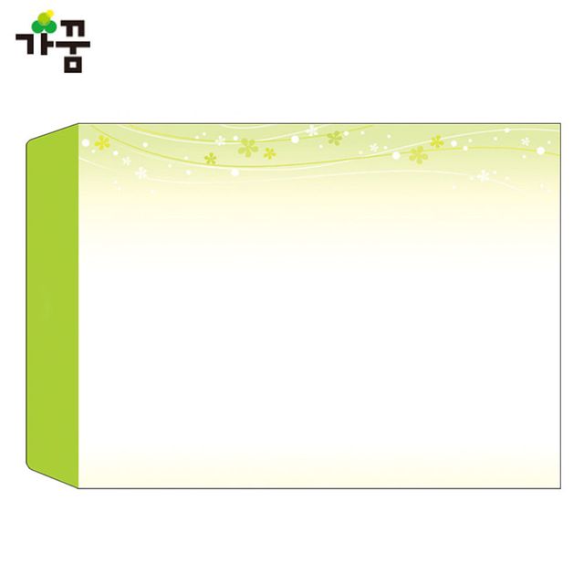 가꿈 칼라봉투 레자크지 (대) 연두 (NO.376)