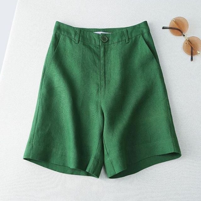 7컬러 뒷밴딩 여성 린넨 반바지 OSM-1006513