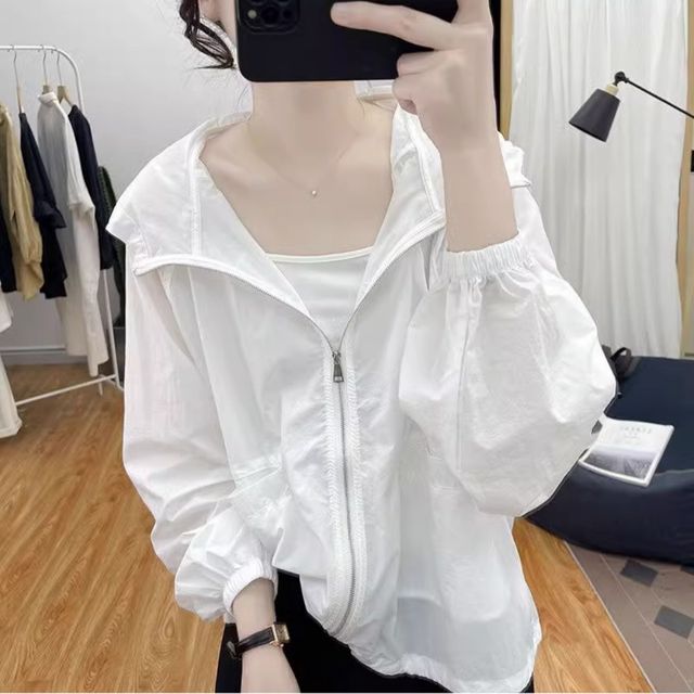 여성 바람막이 방풍 후드집업자켓 UC-0186