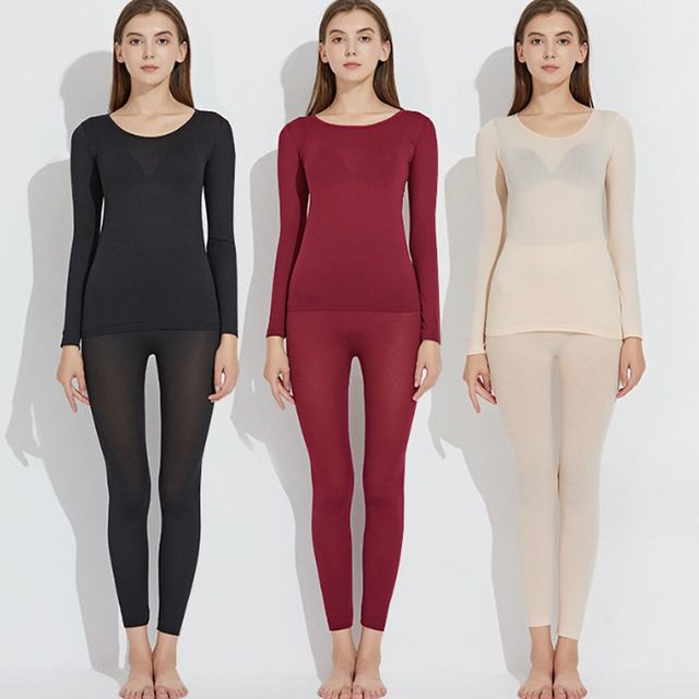 여성 경량 슬림 내복 상하의세트 URK-206