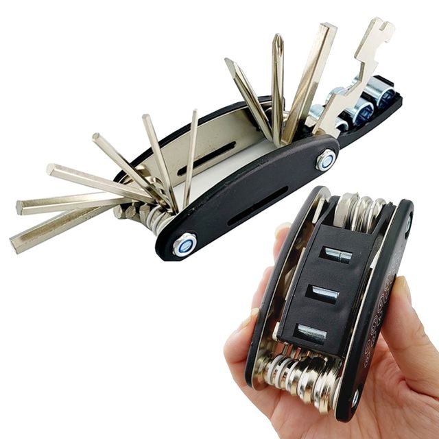 16in1 자전거 수리용 맥가이버툴 드라이버 공구뭉치