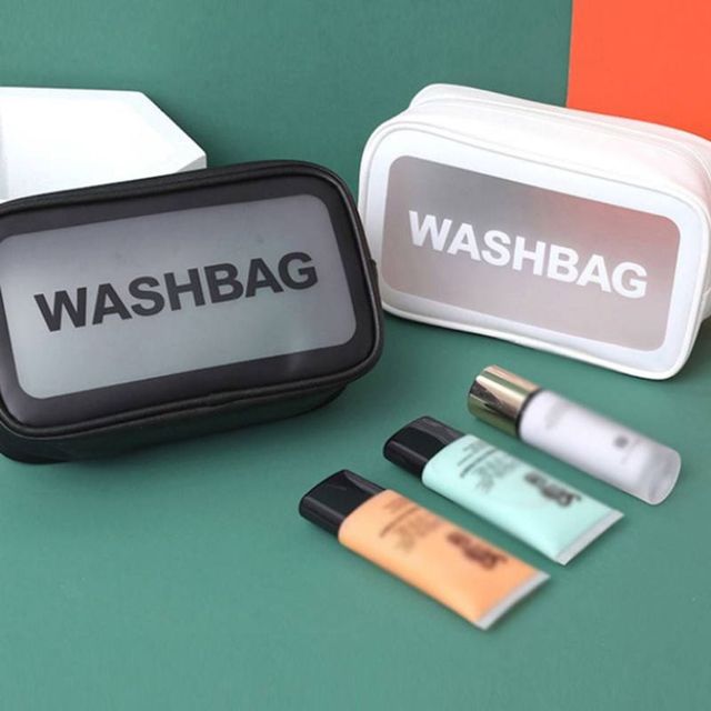 여행용 세면파우치 화장품 보관백 블랙