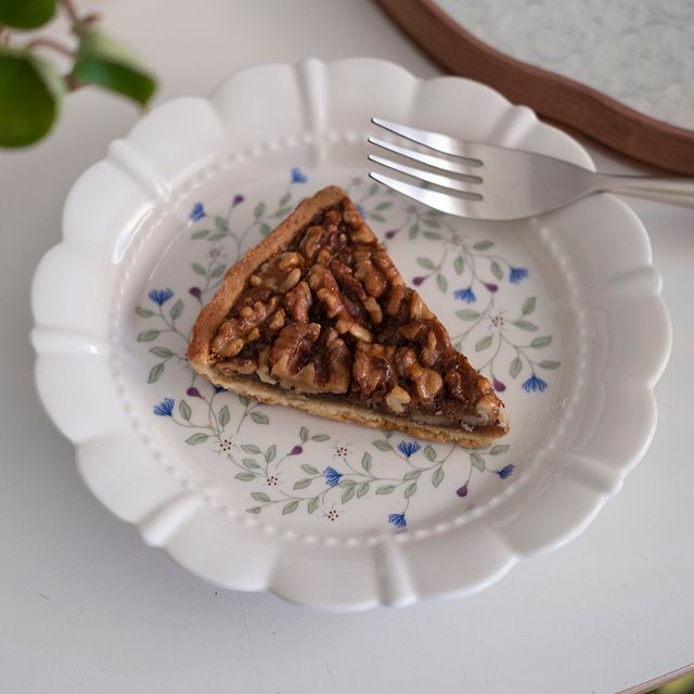 아르브아 비올라 원형 플레이트 잔꽃 레이스 접시 CHS-1006219