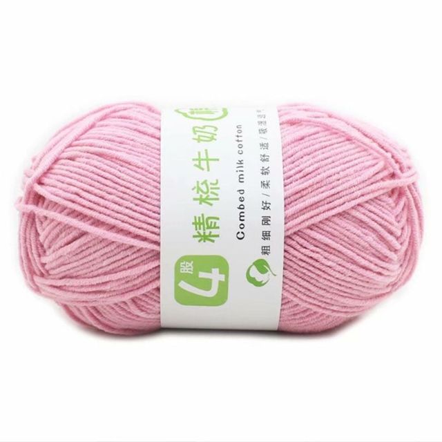 손뜨개 코바늘실 면실 인형용 소품실 5종 세트