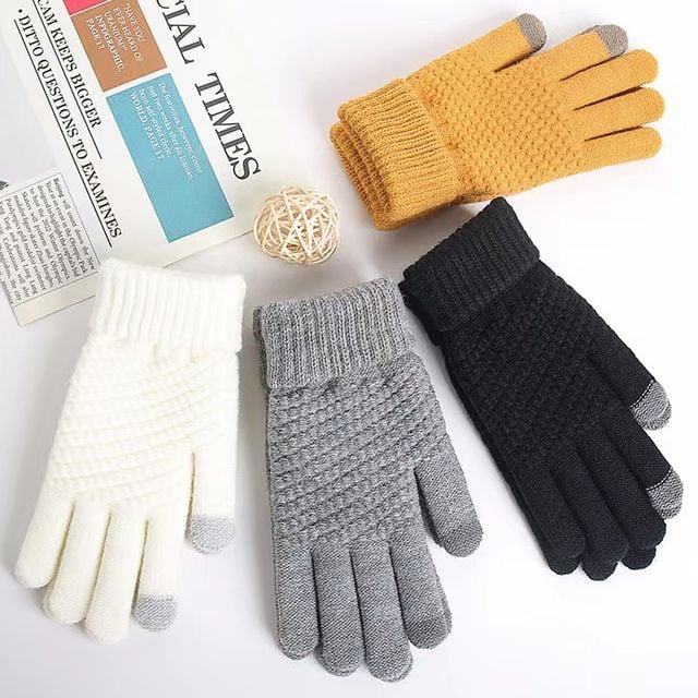 쥬타 스마트터치 와플 니트 장갑 SD-1004369