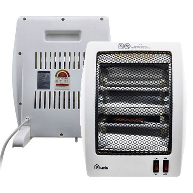 핌핀119 미니 전기스토브 2단 히터 석영관 난로