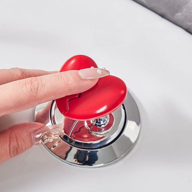 화장실 플러싱 버튼 하트형 변기 물타기 보조기 욕실