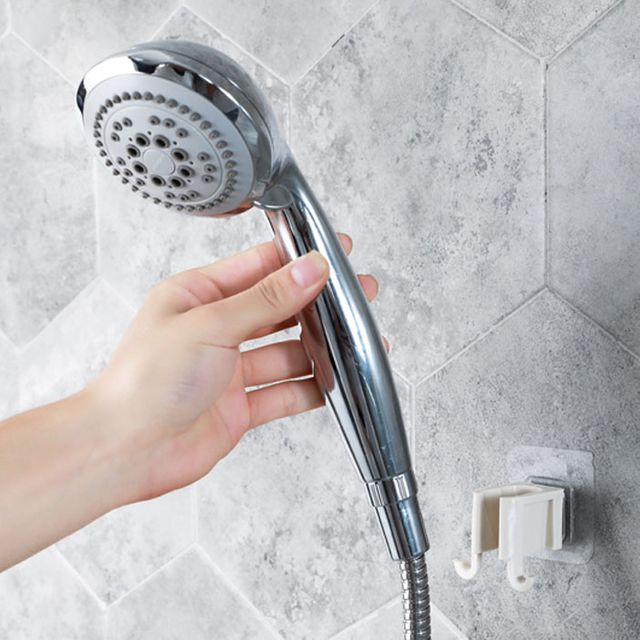 못질없이 사용하는 접착식 샤워기걸이 부착형 거치대