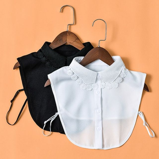 플라워 자수 포인트 페이크 카라 OSM-1006797